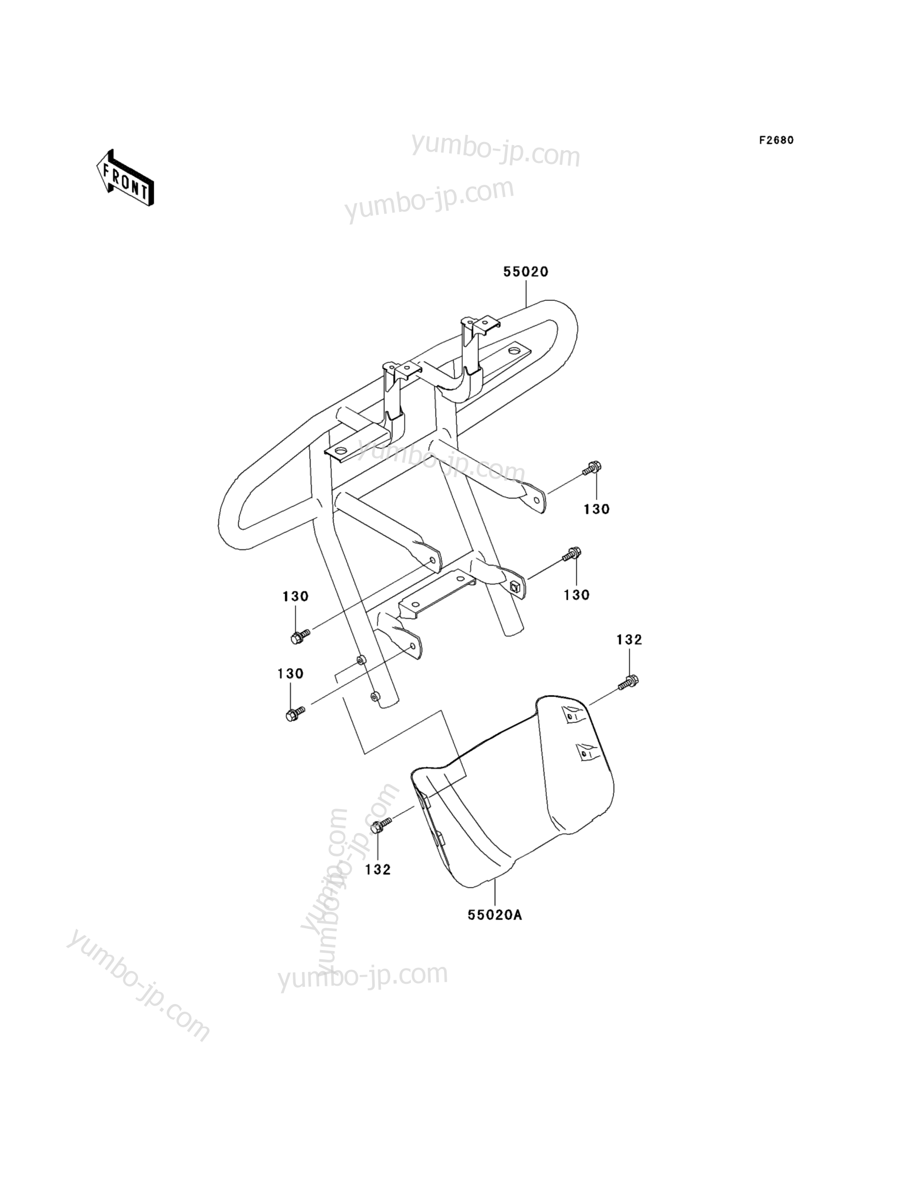 Guard(s) for ATVs KAWASAKI PRAIRIE 300 4X4 (KVF300-A3) 2001 year