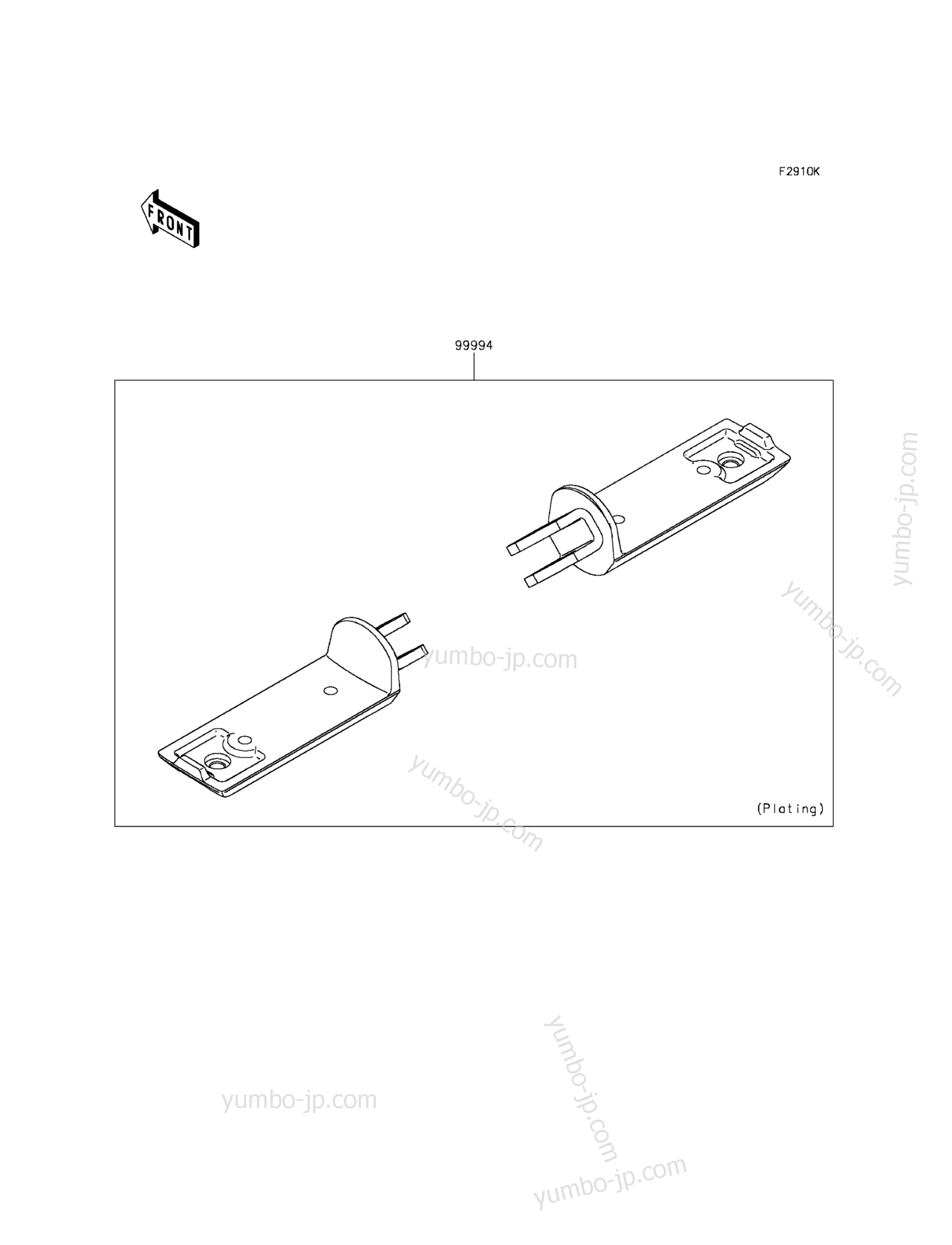 Accessory(Foot Peg) for motorcycles KAWASAKI VULCAN S ABS (EN650BGFA) 2016 year