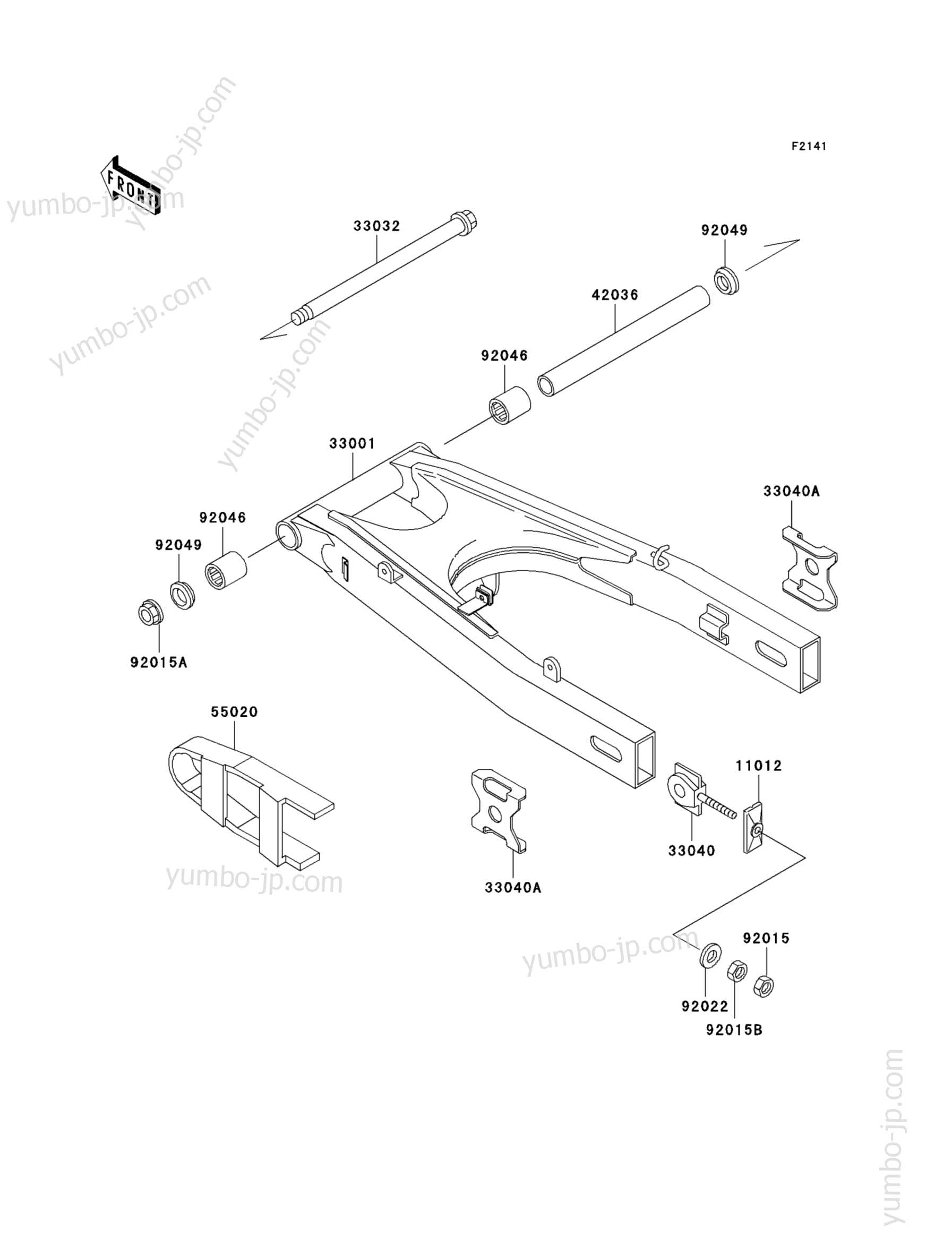 SWINGARM for motorcycles KAWASAKI NINJA 500 (EX500-D10) 2003 year