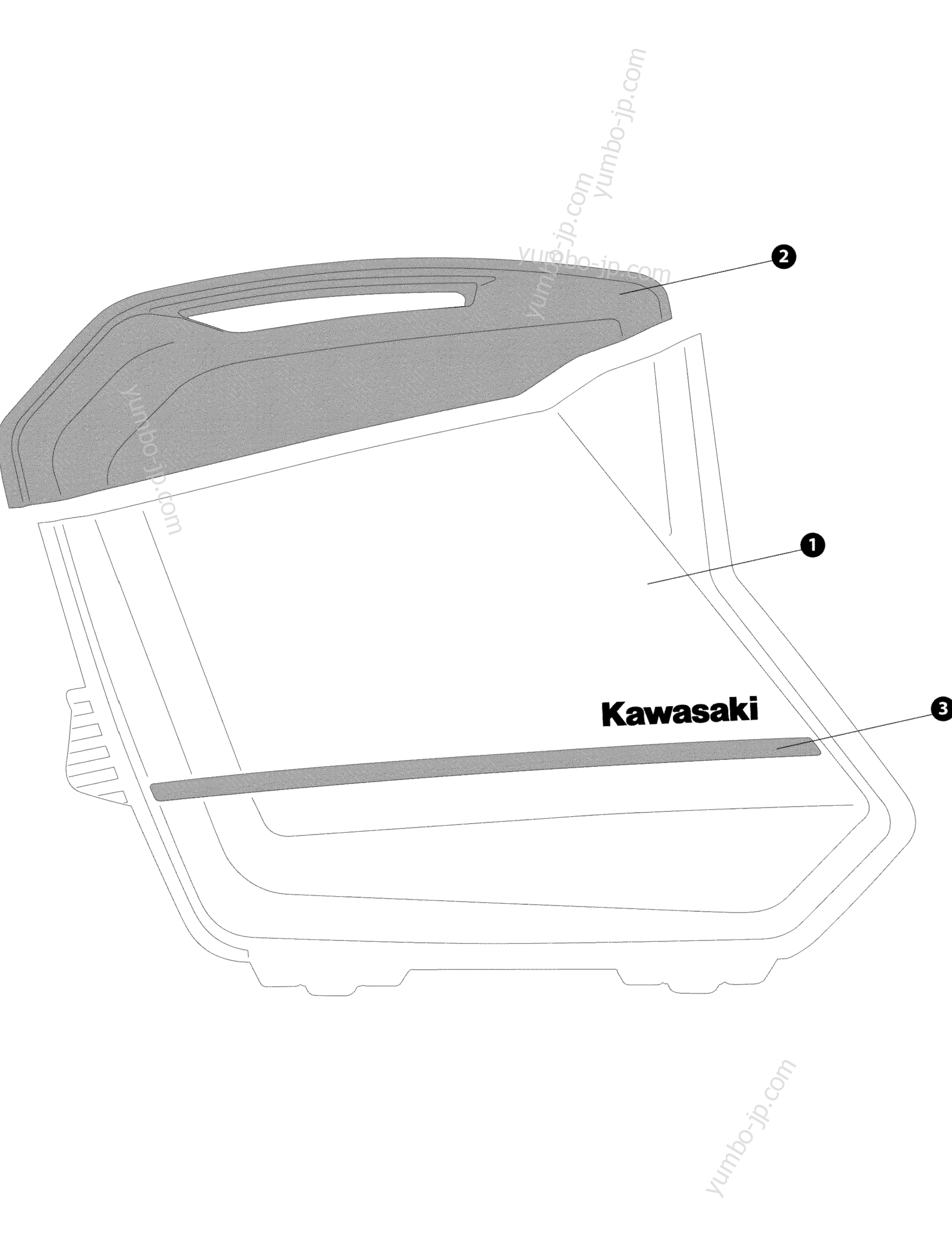 Saddlebags Set ) for motorcycles KAWASAKI VERSYS 1000 LT SUPPLEMENT (KLZ1000BFFAS) 2015 year