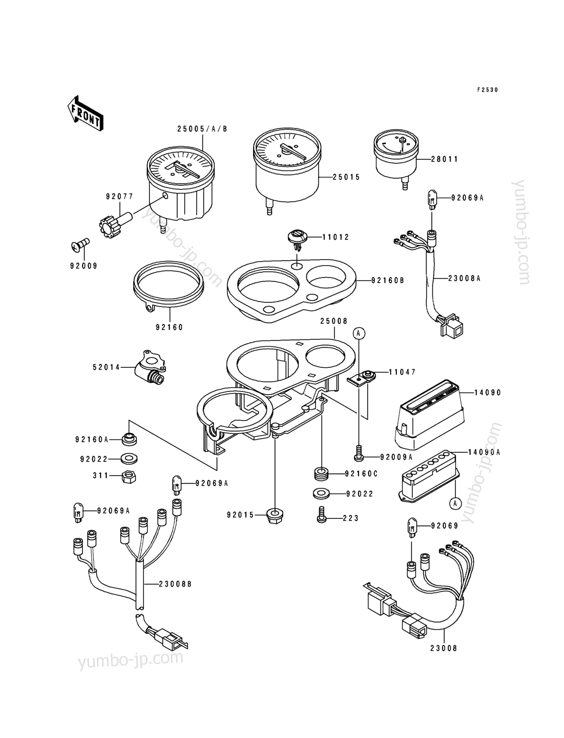 Meter(s) for motorcycles KAWASAKI NINJA ZX-7 (ZX750-L1) 1993 year