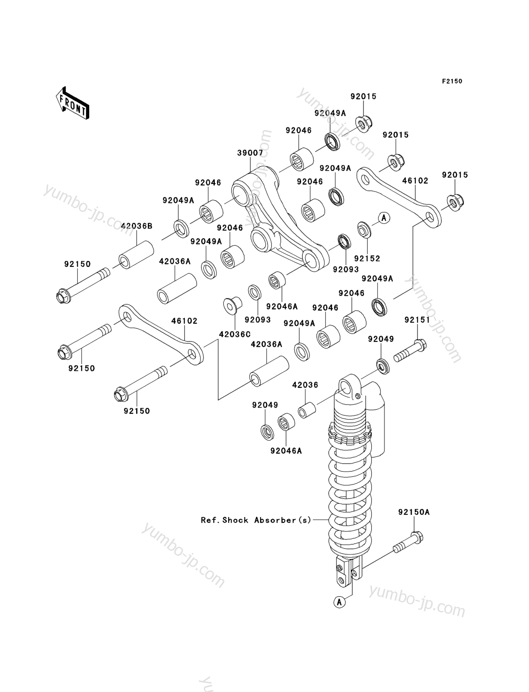 Rear Suspension для мотоциклов KAWASAKI KX85 (KX85ADF) 2013 г.