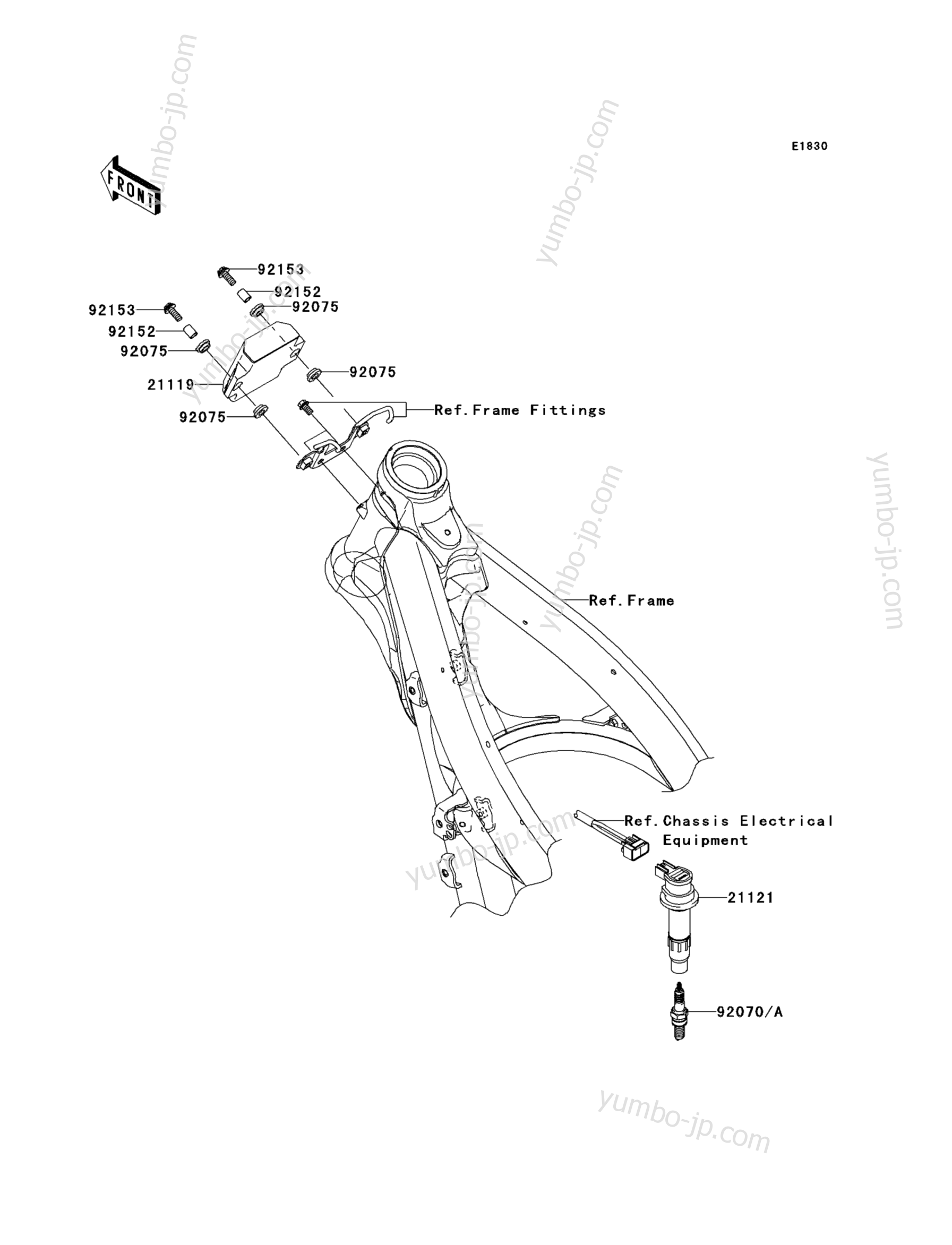 IGNITION SYSTEM для мотоциклов KAWASAKI KX250F (KX250W9FA) 2009 г.