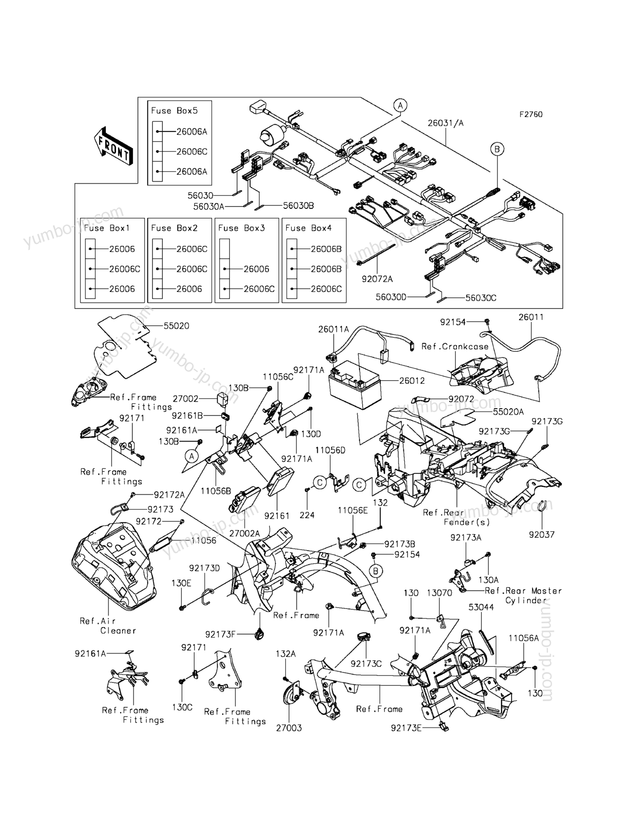 CHASSIS ELECTRICAL EQUIPMENT для мотоциклов KAWASAKI VULCAN S ABS (EN650BGFA) 2016 г.