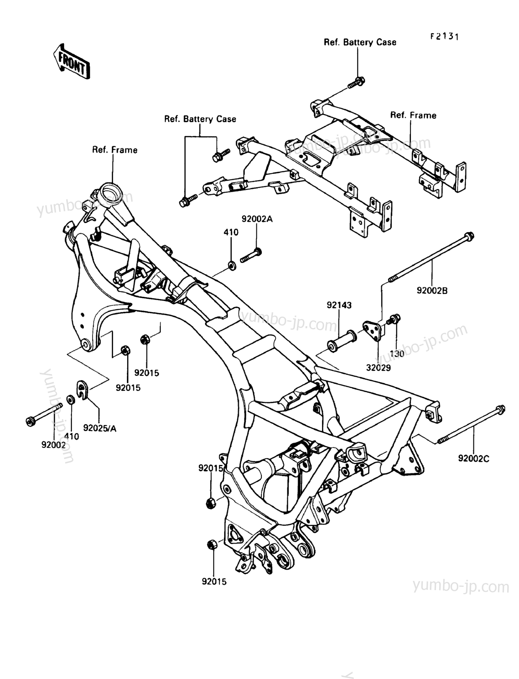 FRAME FITTING for motorcycles KAWASAKI CONCOURS (ZG1000-A6) 1991 year