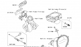 Fuel Injection for мотоцикла KAWASAKI KX450F (KX450FEF)2014 year 