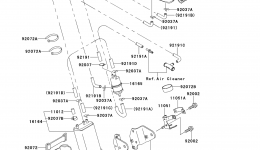 FUEL EVAPORATIVE SYSTEM for мотоцикла KAWASAKI W650 (EJ650-A2)2000 year 