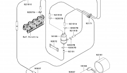 Fuel Evaporative System(CA) for мотоцикла KAWASAKI NINJA ZX-12R (ZX1200-A2)2001 year 