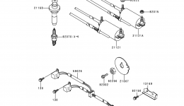 IGNITION SYSTEM для мотоцикла KAWASAKI CONCOURS (ZG1000-A10)1995 г. 