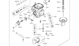 Carburetor(3/3)(CN,US) for мотоцикла KAWASAKI KLR650 (KL650EFF)2015 year 