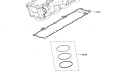 Cylinder/Piston(s) for мотоцикла KAWASAKI Z1000 (ZR1000DCF)2012 year 
