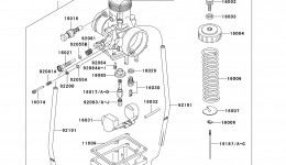 Carburetor(1/3) for мотоцикла KAWASAKI KX65 (KX65-A4)2003 year 