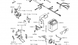 Electrical Equipment for мотоцикла KAWASAKI KL650 (KL650-B3)1991 year 