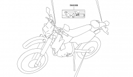 Эмблемы, наклейки для мотоцикла KAWASAKI KLX400SR (KLX400-A1)2003 г. 