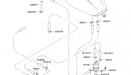 FUEL EVAPORATIVE SYSTEM for мотоцикла KAWASAKI VULCAN NOMAD (VN1500-G1)1999 year 