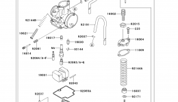 Optional Parts (Carburetor) for мотоцикла KAWASAKI KX100 (KX100-C2)1999 year 