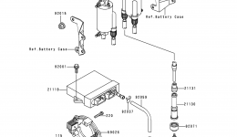 IGNITION SYSTEM for мотоцикла KAWASAKI VOYAGER XII (ZG1200-B11)1997 year 
