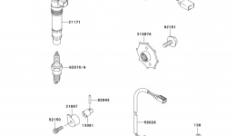 IGNITION SYSTEM for мотоцикла KAWASAKI NINJA ZX-12R (ZX1200-A1)2000 year 