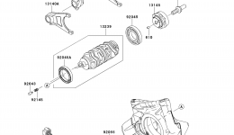 Gear Change Drum/Shift Fork(s) для мотоцикла KAWASAKI NINJA ZX-10R ABS (ZX1000KEF)2014 г. 