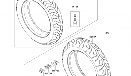 Tires for мотоцикла KAWASAKI VULCAN 1700 VOYAGER (VN1700AEF)2014 year 