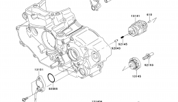 Gear Change Drum/Shift Fork(s) for мотоцикла KAWASAKI KX450F (KX450FDF)2013 year 