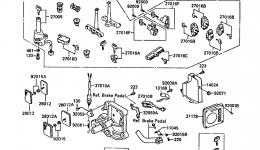 Ignition Switch/Locks/Reflectors for мотоцикла KAWASAKI VOYAGER (ZN1300-A6)1988 year 