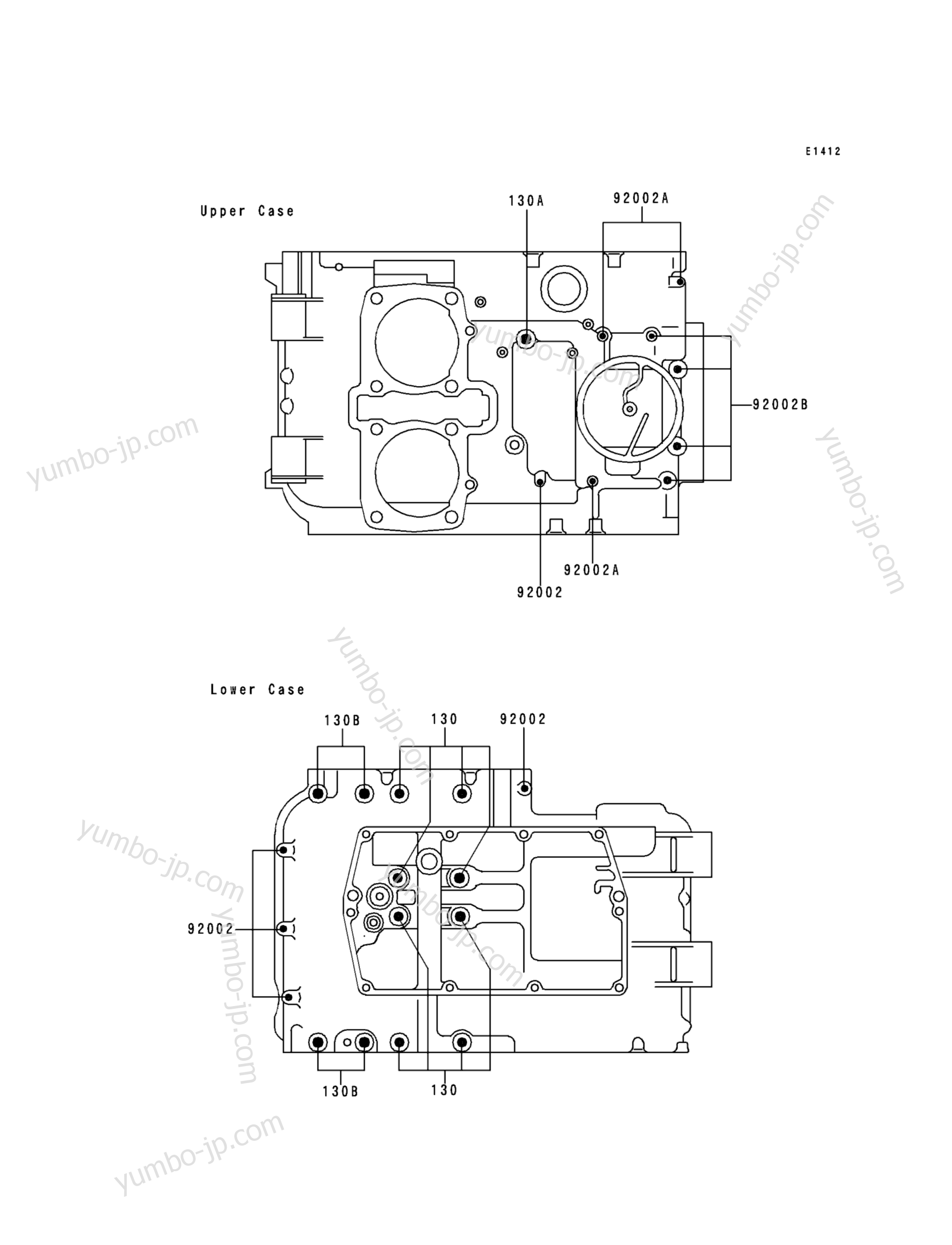 YUMBO | spare parts catalog for мотоцикла KAWASAKI NINJA 500