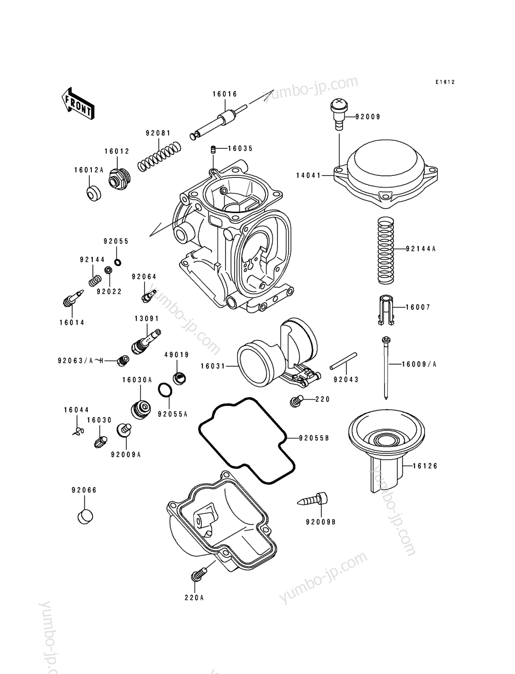 CARBURETOR PARTS for motorcycles KAWASAKI NINJA ZX-7 (ZX750-L1) 1993 year