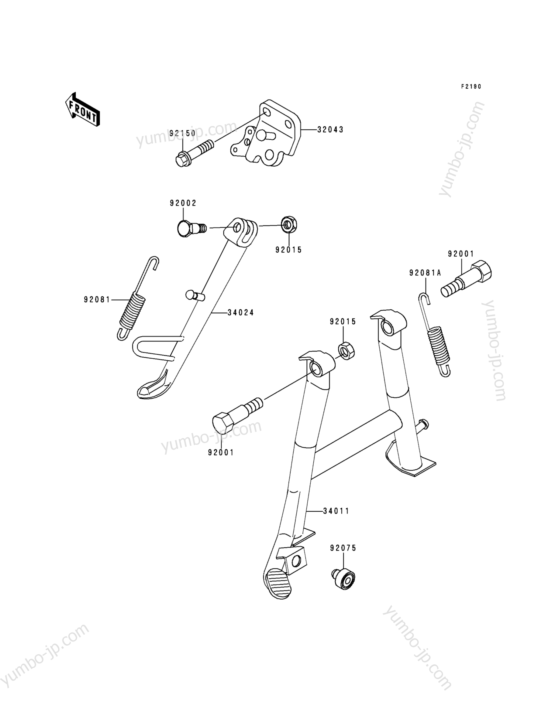 Stand(s) for motorcycles KAWASAKI NINJA 250R (EX250-F13) 1999 year