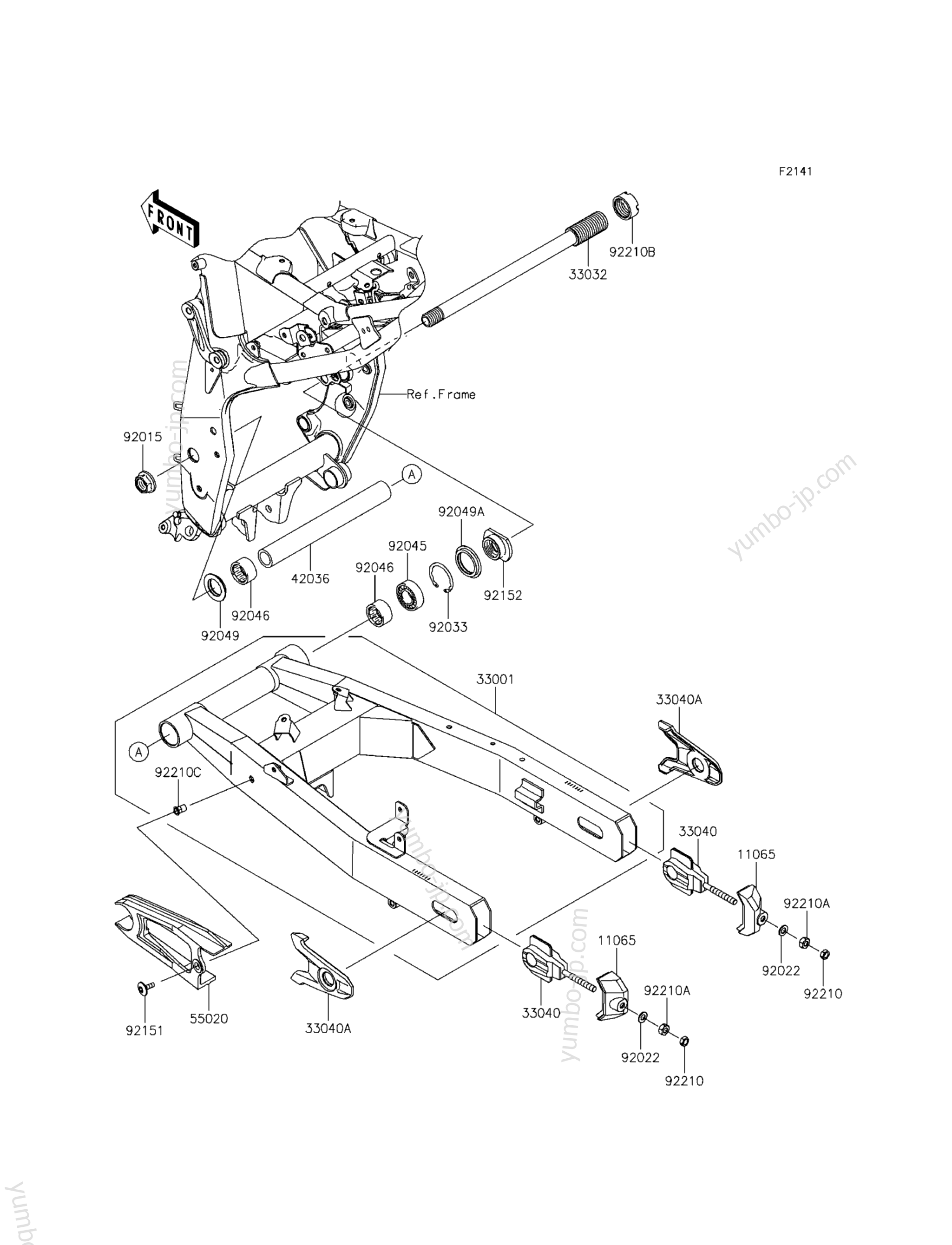 SWINGARM for motorcycles KAWASAKI Z800 ABS (ZR800BGF) 2016 year