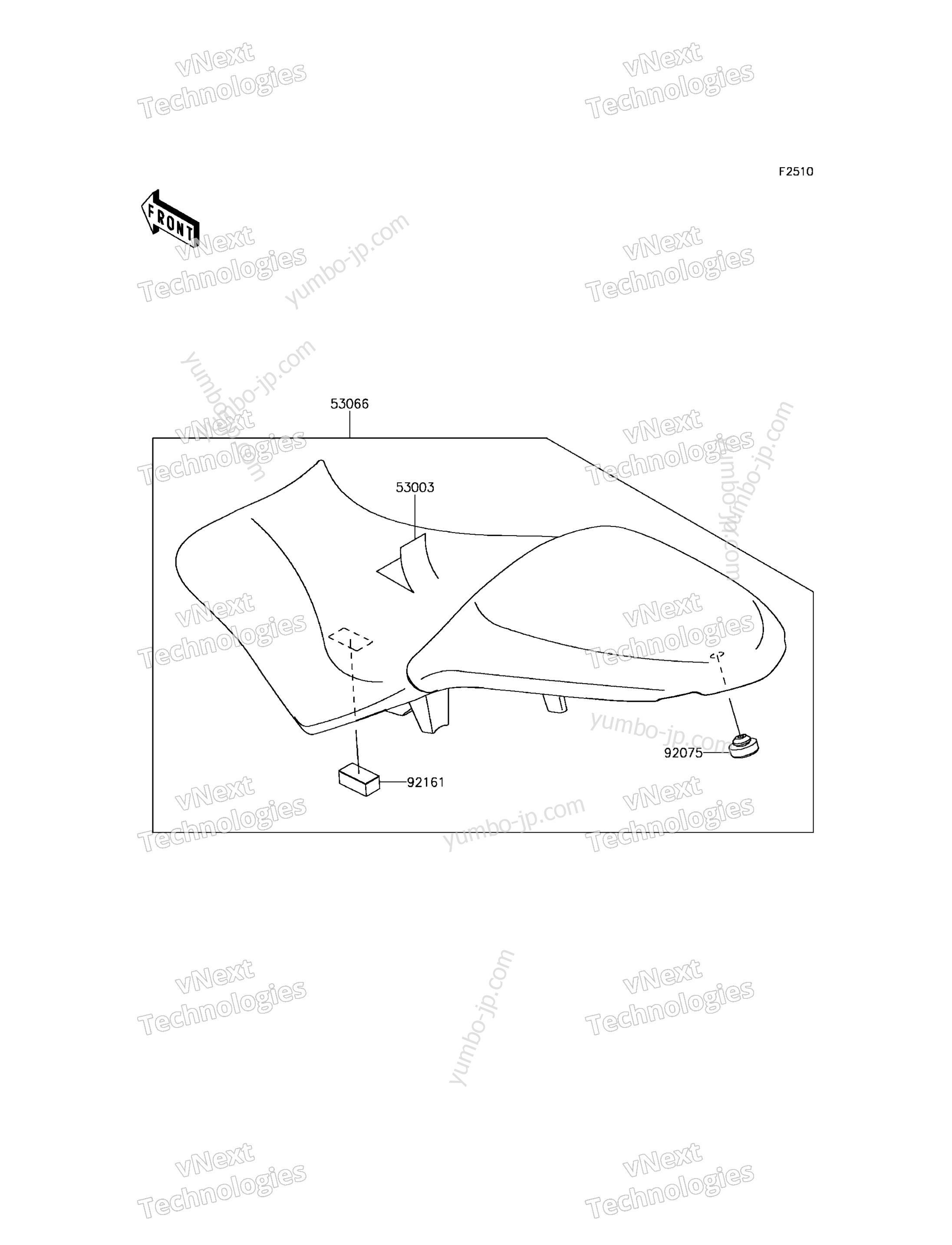 SEAT for motorcycles KAWASAKI VERSYS 650 ABS (KLE650FHF) 2017 year