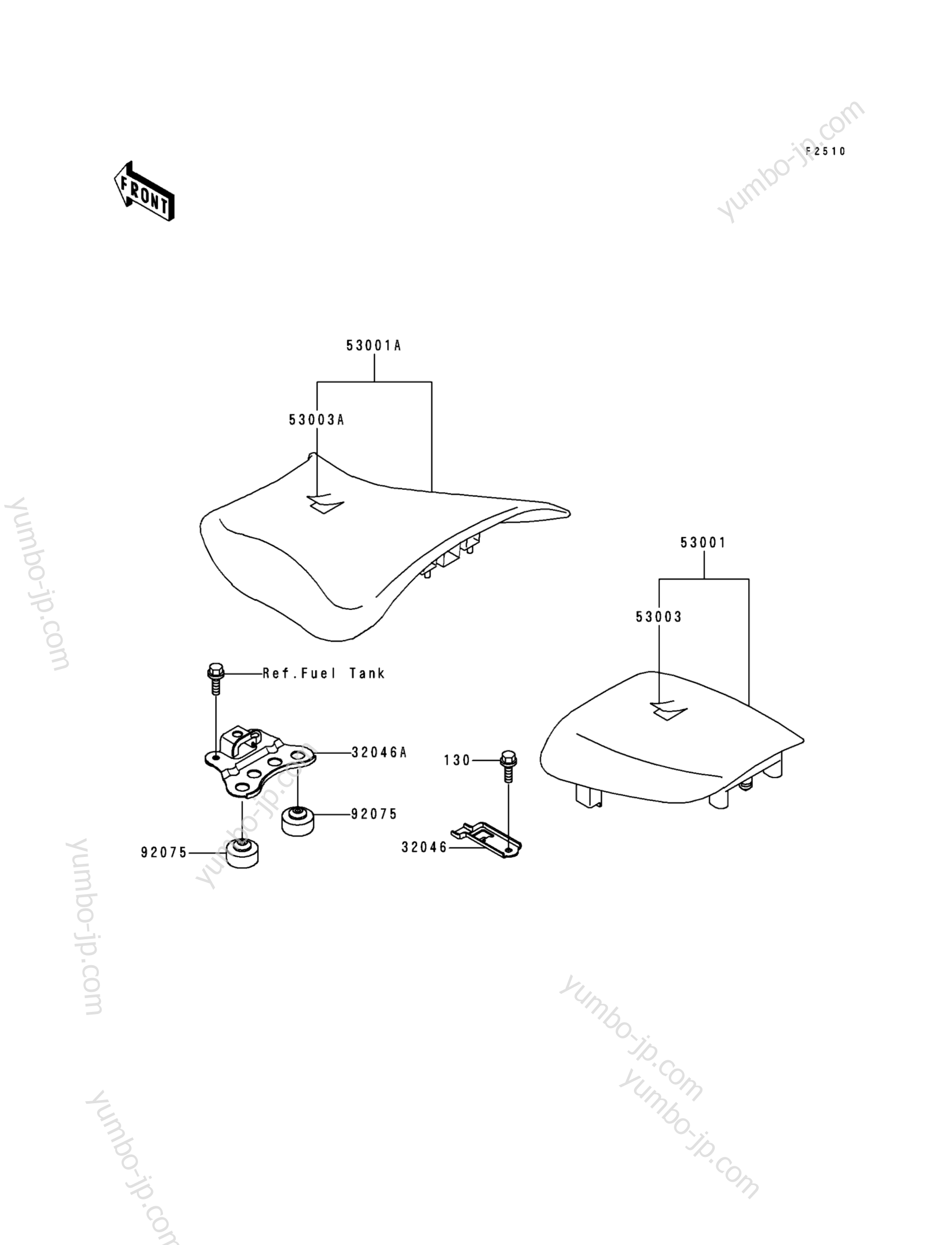 SEAT for motorcycles KAWASAKI NINJA ZX-6R (ZX600-G2) 1999 year