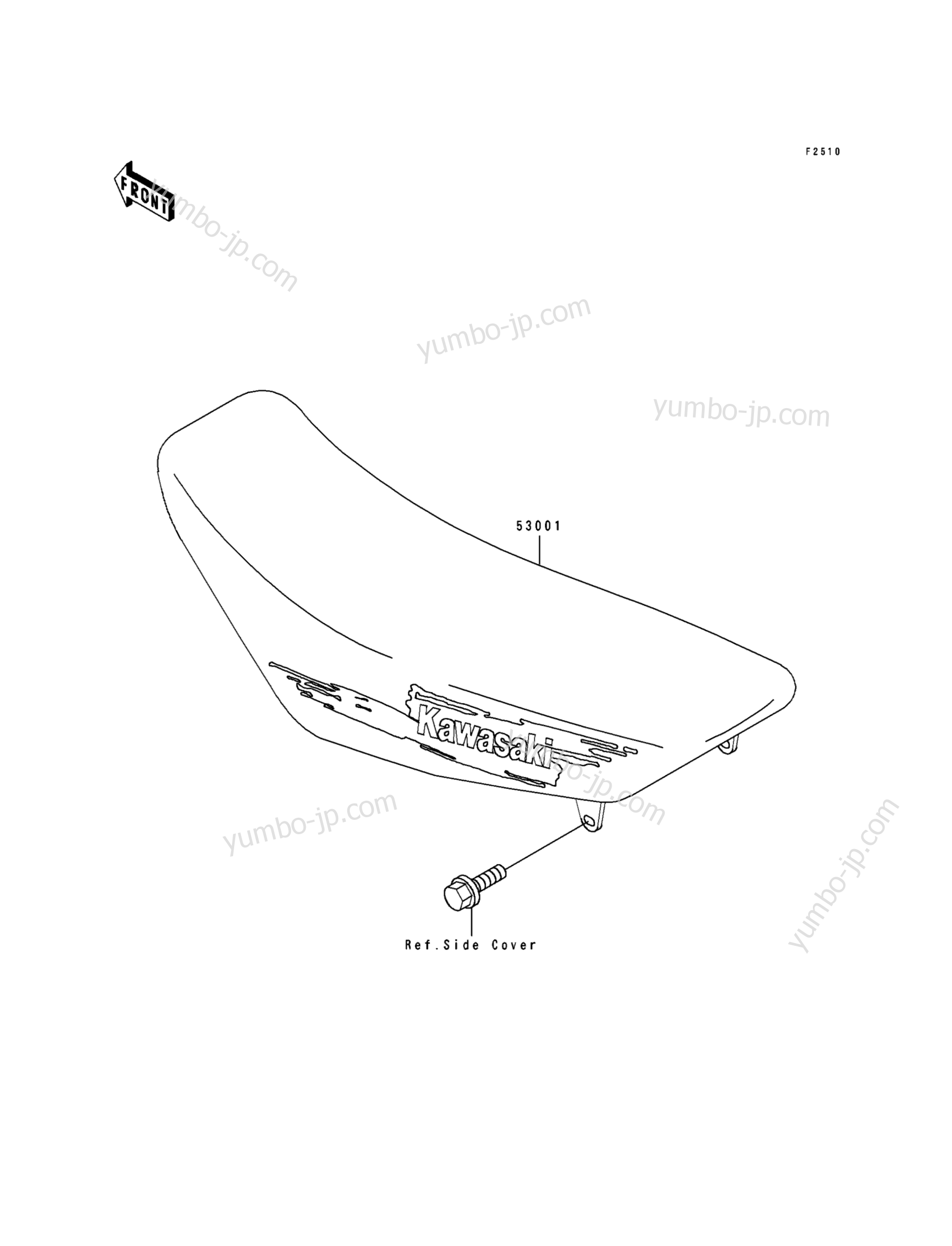 SEAT for motorcycles KAWASAKI KX80 (KX80-T1) 1991 year