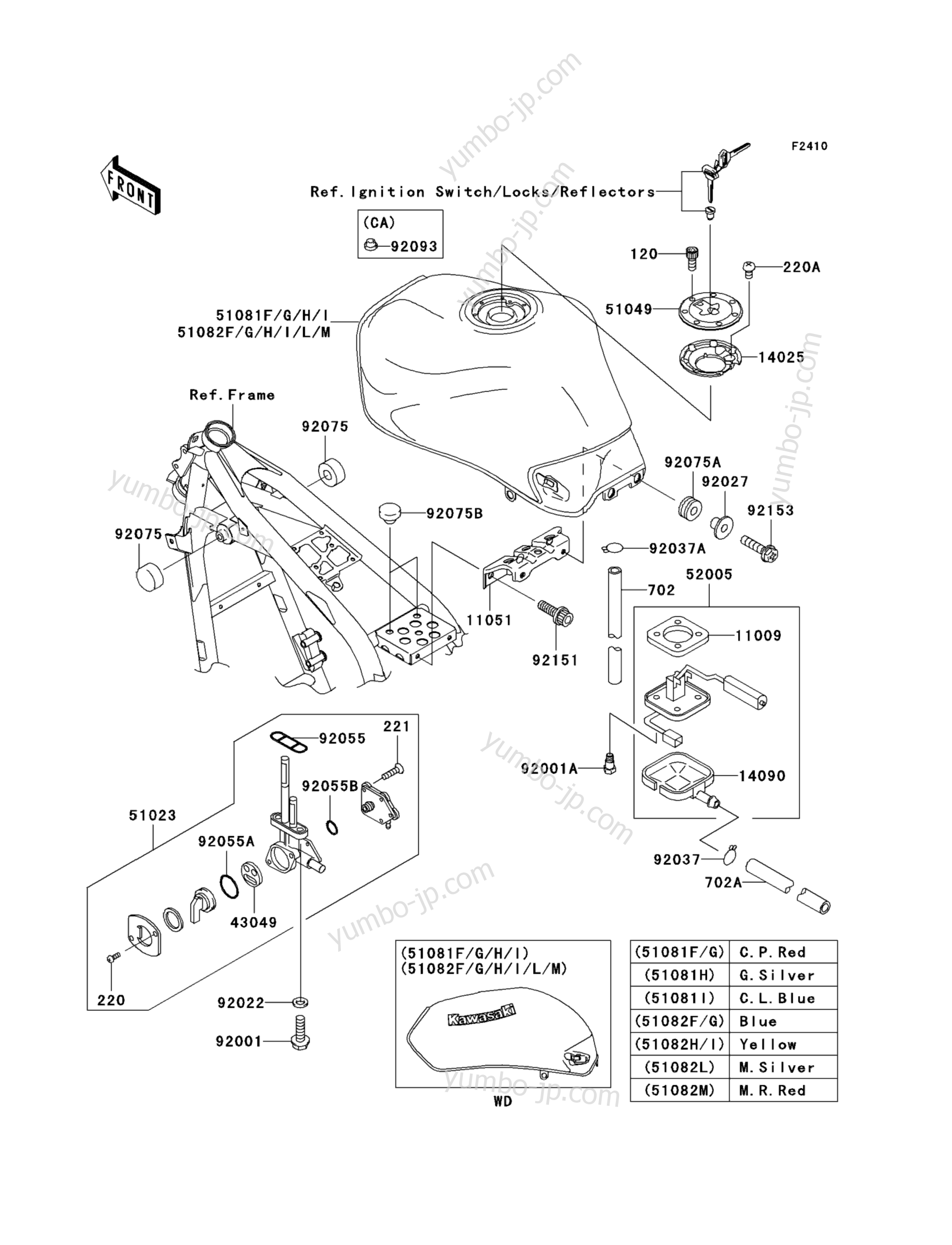 ℳ. KAWASAKI GENUINE OEM 1996-2001 NINJA ZX-11 ZX 11 FUEL GAUGE