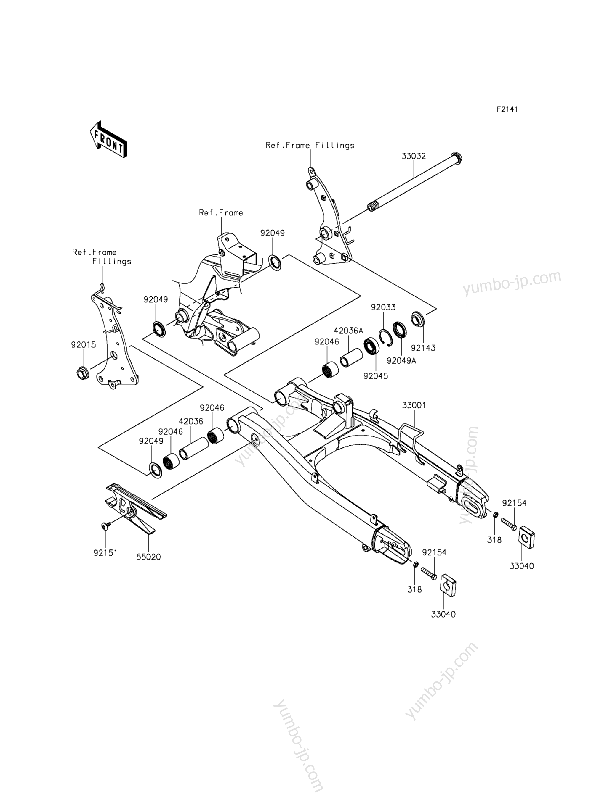 SWINGARM для мотоциклов KAWASAKI VULCAN S ABS (EN650BGFB) 2016 г.