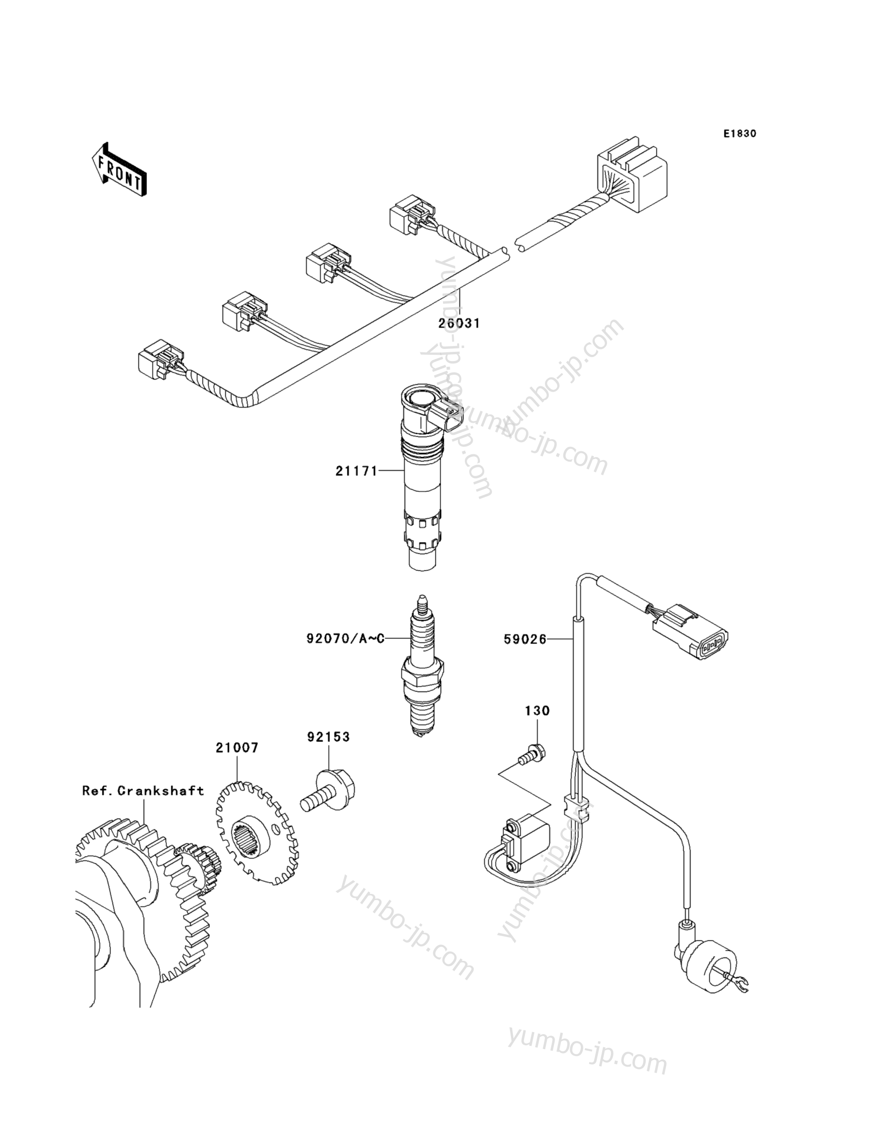 IGNITION SYSTEM для мотоциклов KAWASAKI Z750S (ZR750-K1) 2005 г.