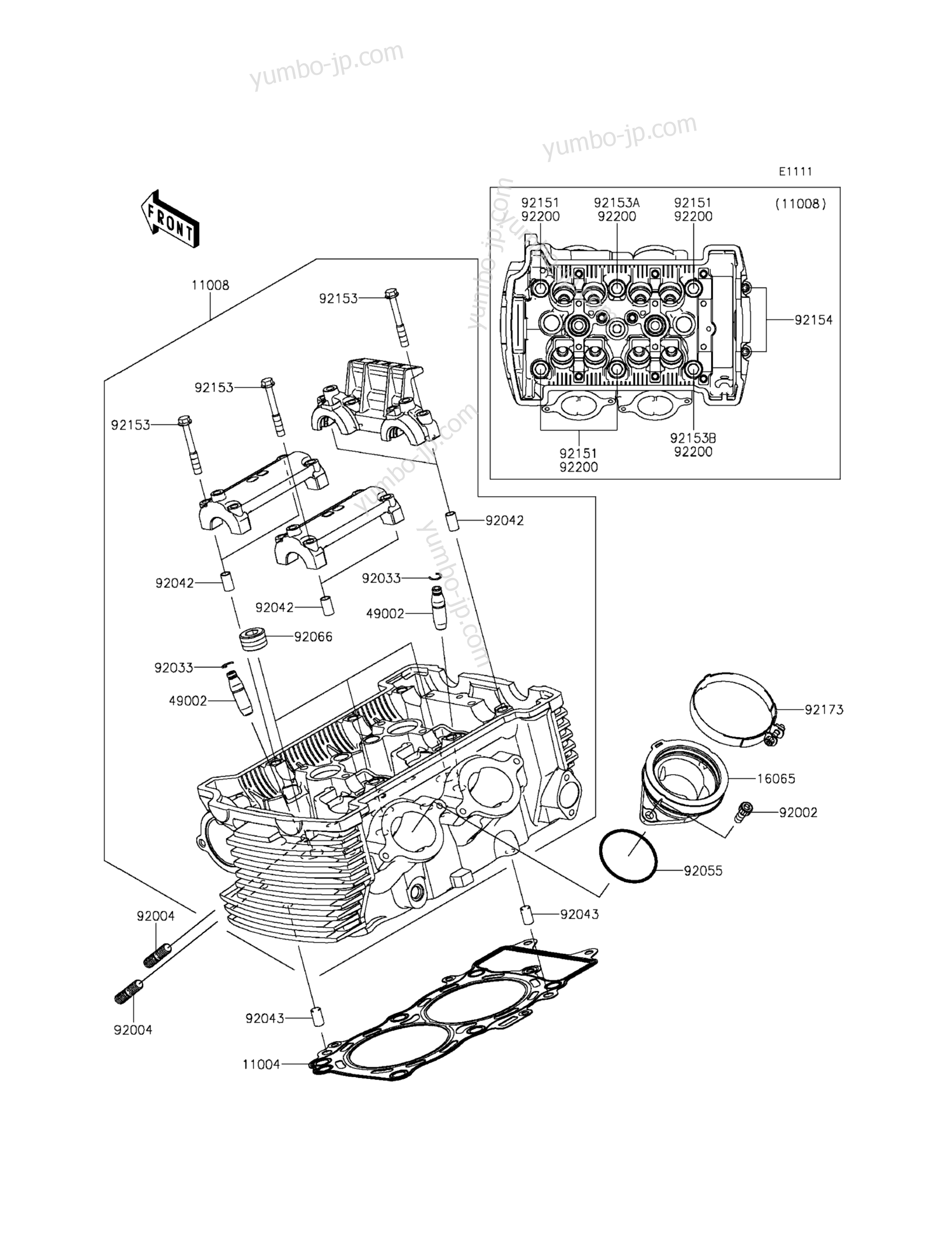 CYLINDER HEAD for motorcycles KAWASAKI VULCAN S ABS (EN650BGFA) 2016 year