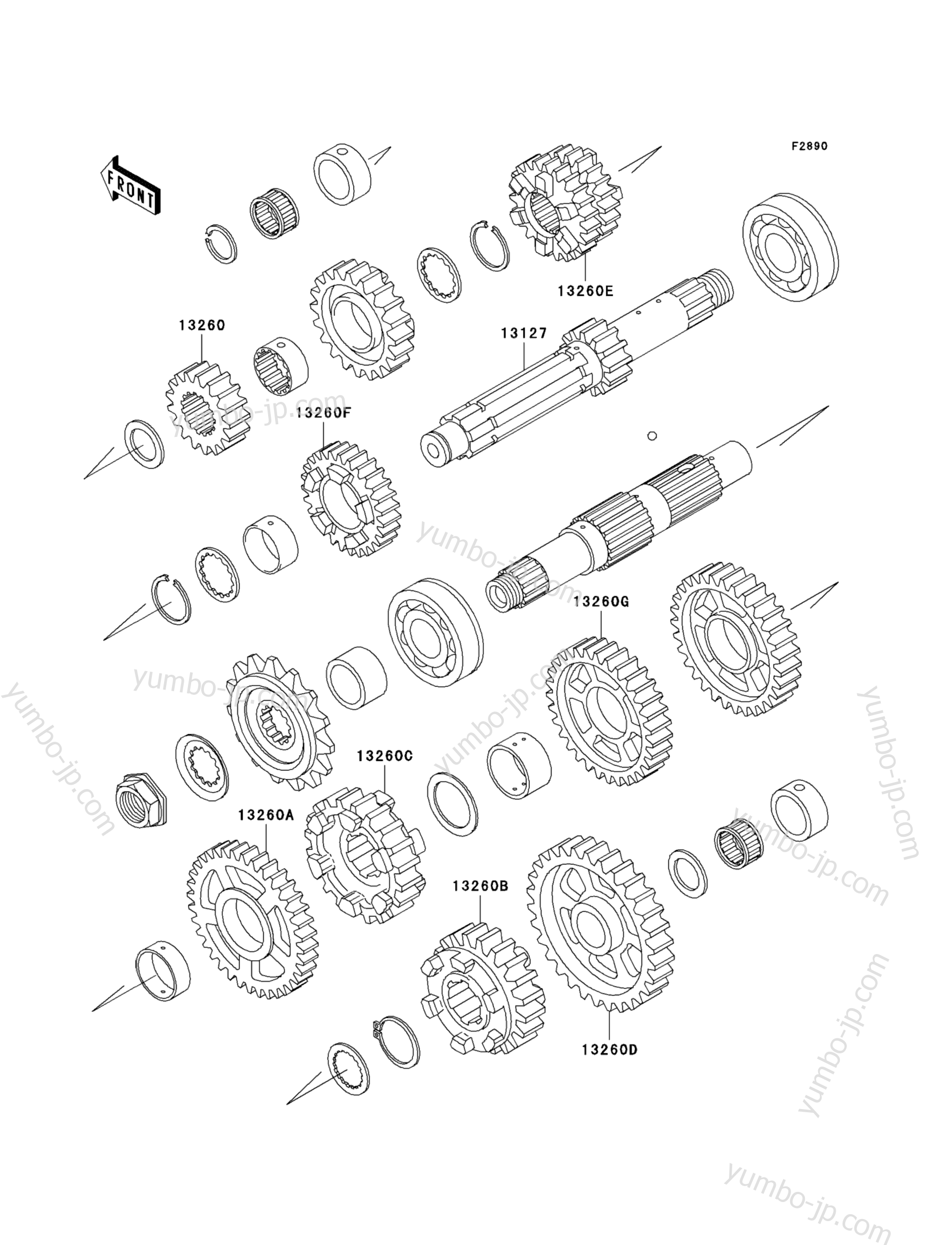 Optional Parts(ZX-7RR Trans.) for motorcycles KAWASAKI NINJA ZX-7R (ZX750-P1) 1996 year