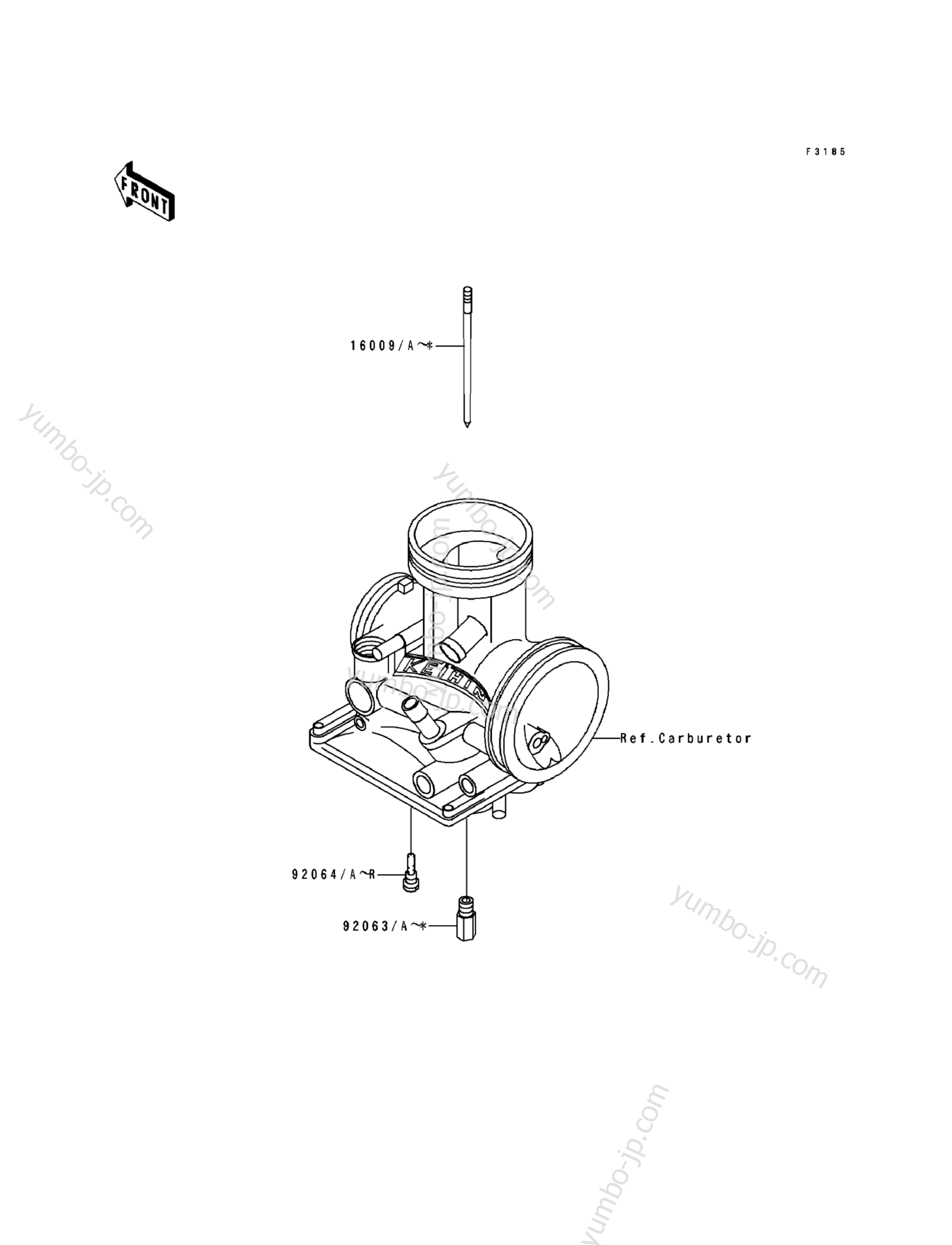 Optional Parts(1/4) for motorcycles KAWASAKI KX500 (KX500-E1) 1989 year