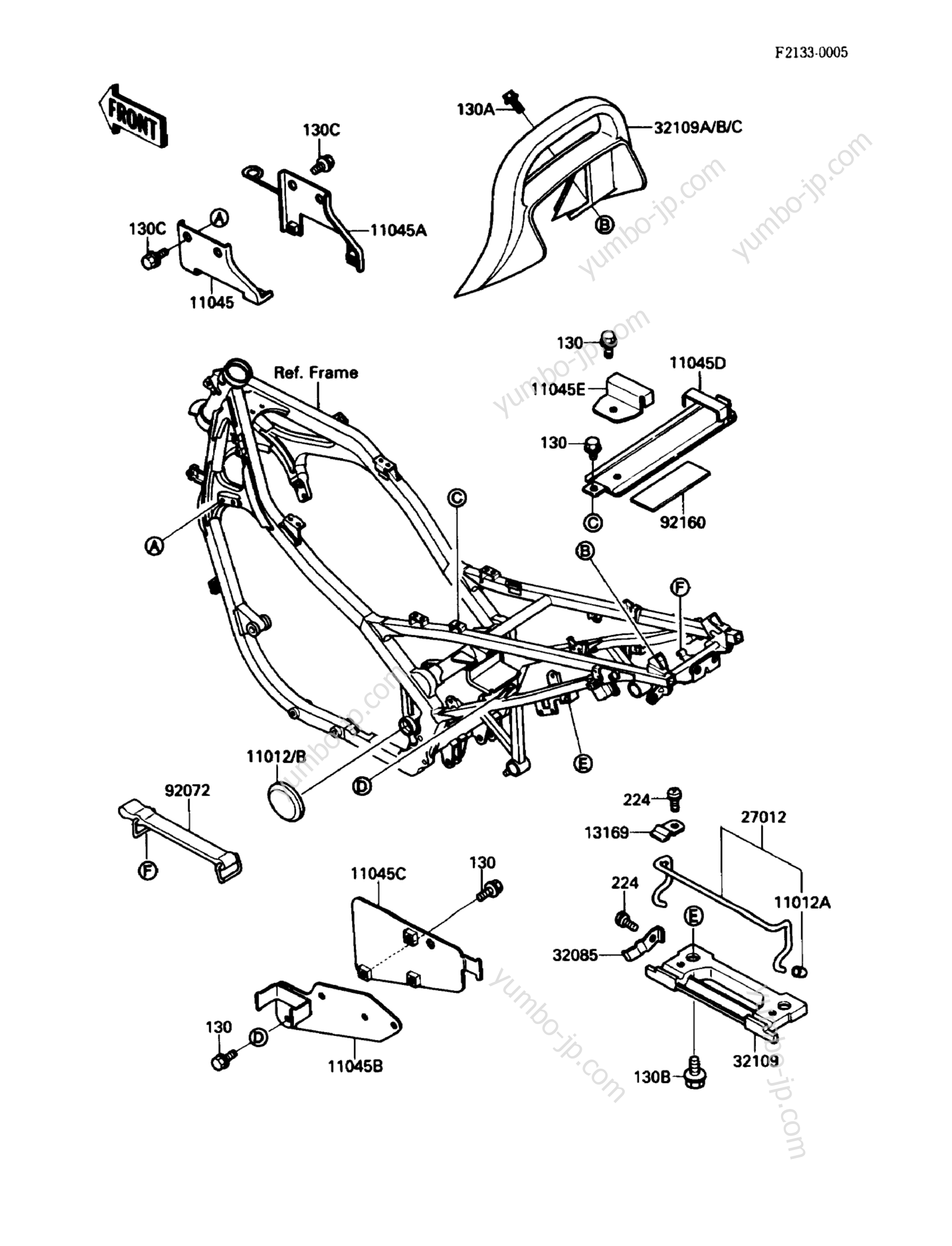 Electro Bracket для мотоциклов KAWASAKI EX500 (EX500-A3) 1989 г.