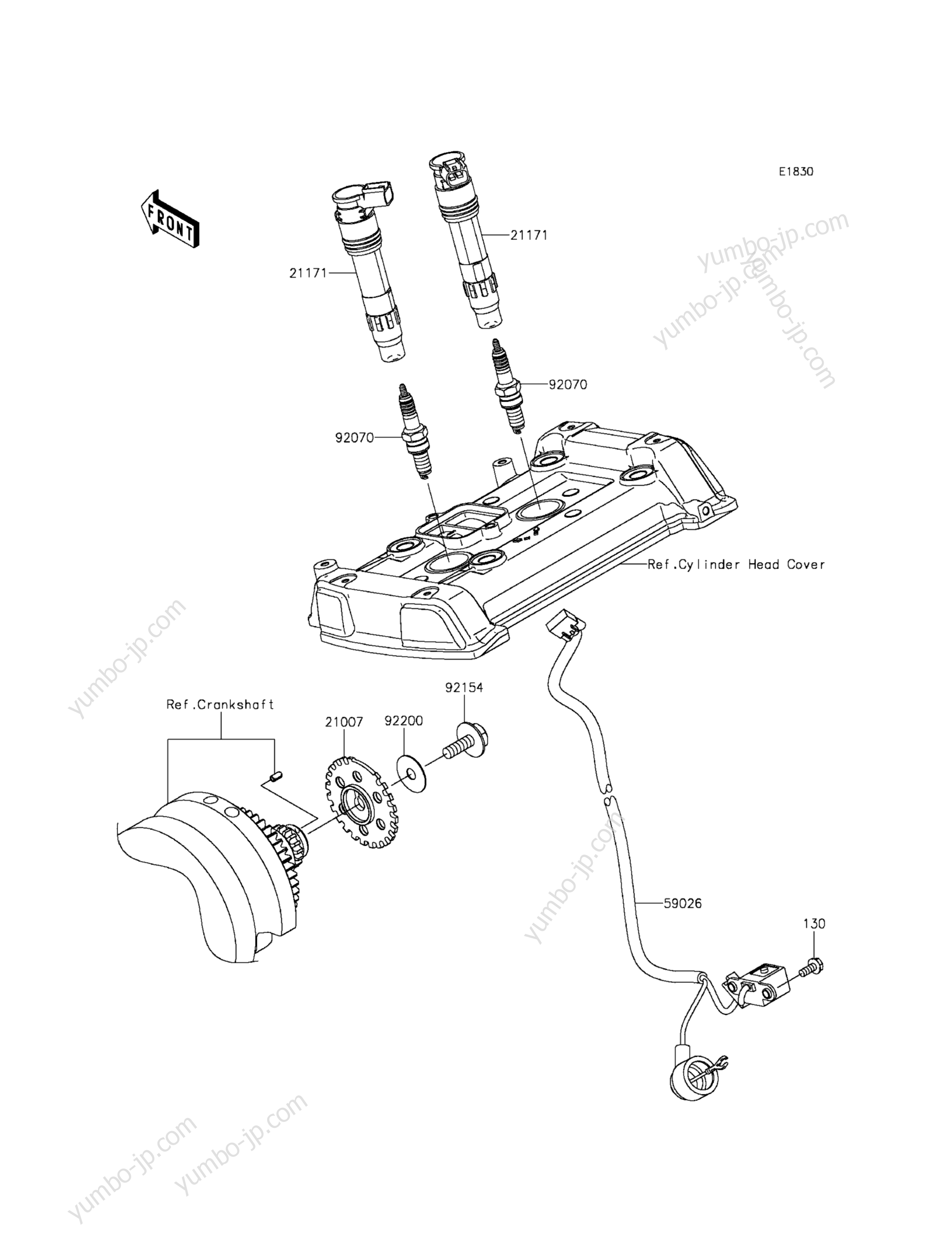 IGNITION SYSTEM для мотоциклов KAWASAKI VULCAN S ABS (EN650BGFA) 2016 г.