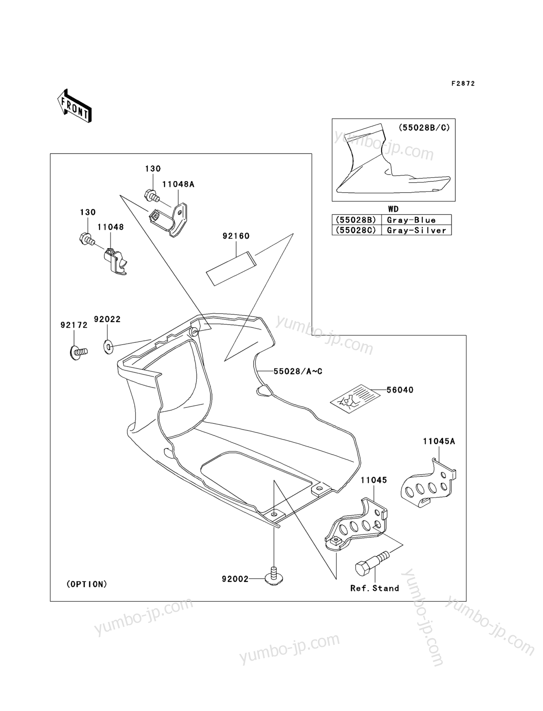 Cowling Lowers для мотоциклов KAWASAKI NINJA 500 (EX500-D10) 2003 г.