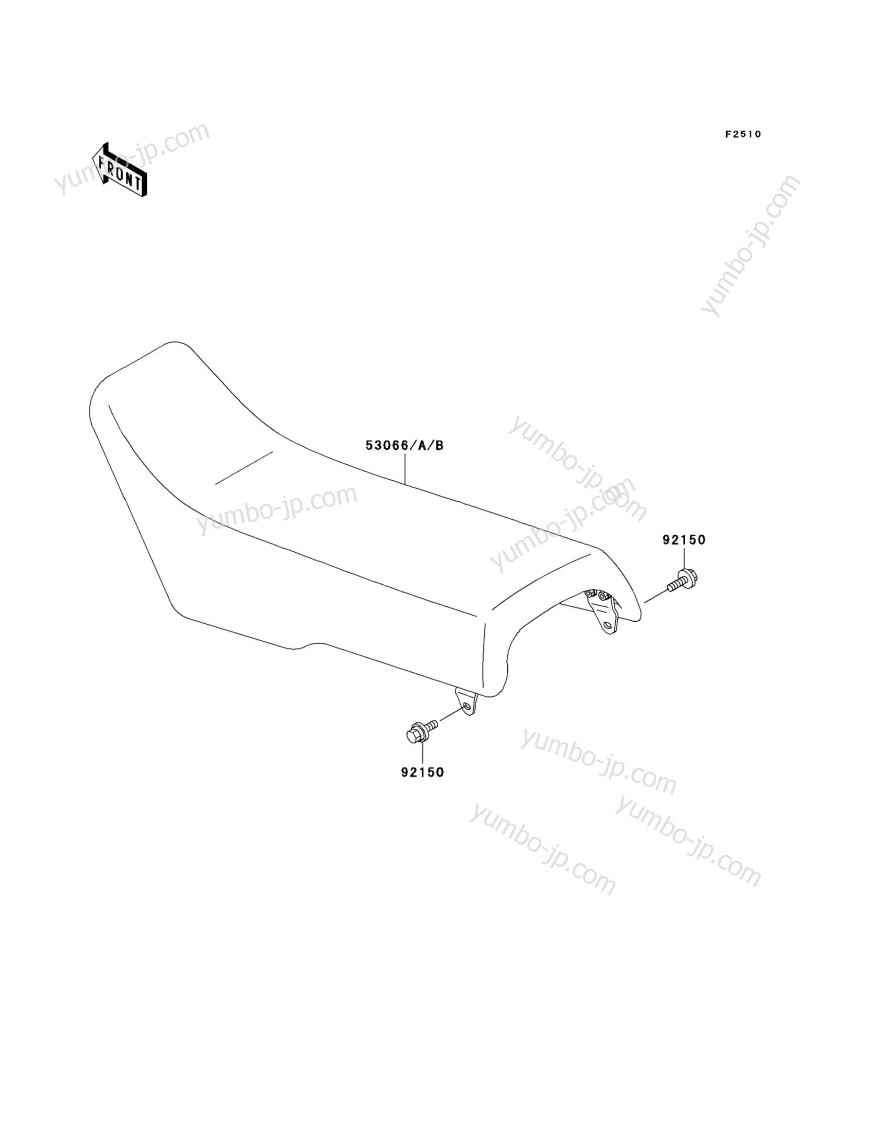 SEAT for motorcycles KAWASAKI KX500 (KX500-E15) 2003 year