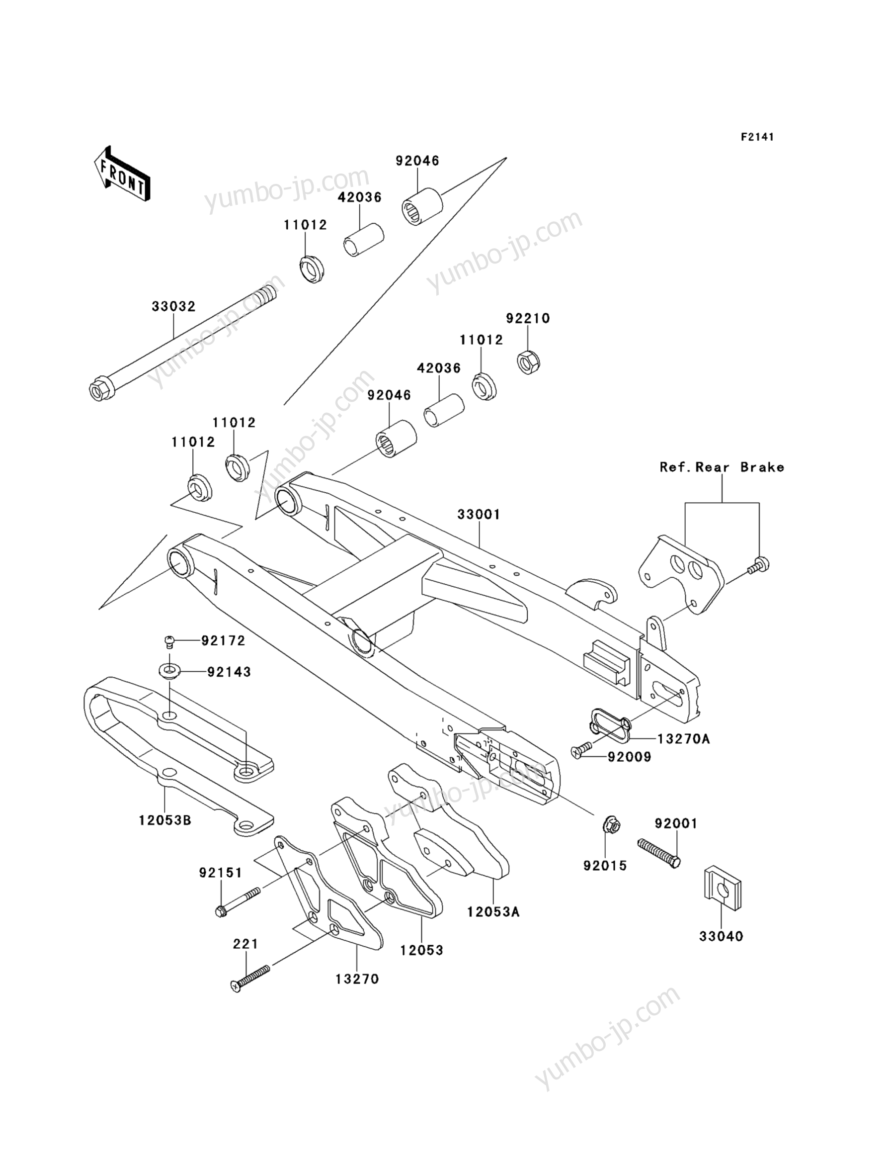 SWINGARM для мотоциклов KAWASAKI KX85 (KX85ADF) 2013 г.