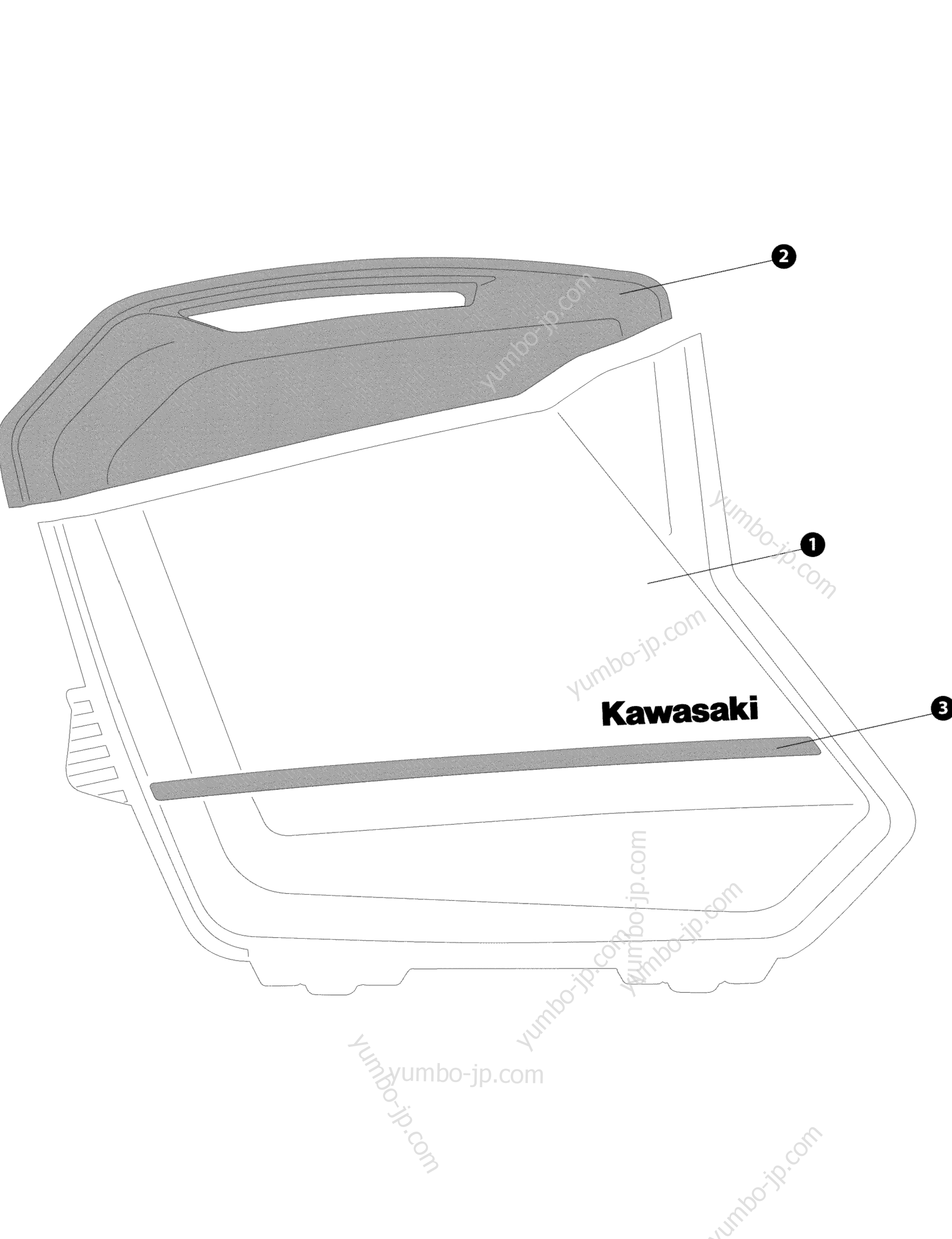 Saddlebags Set ) для мотоциклов KAWASAKI VERSYS 650 LT SUPPLEMENT (KLE650FFFAS) 2015 г.