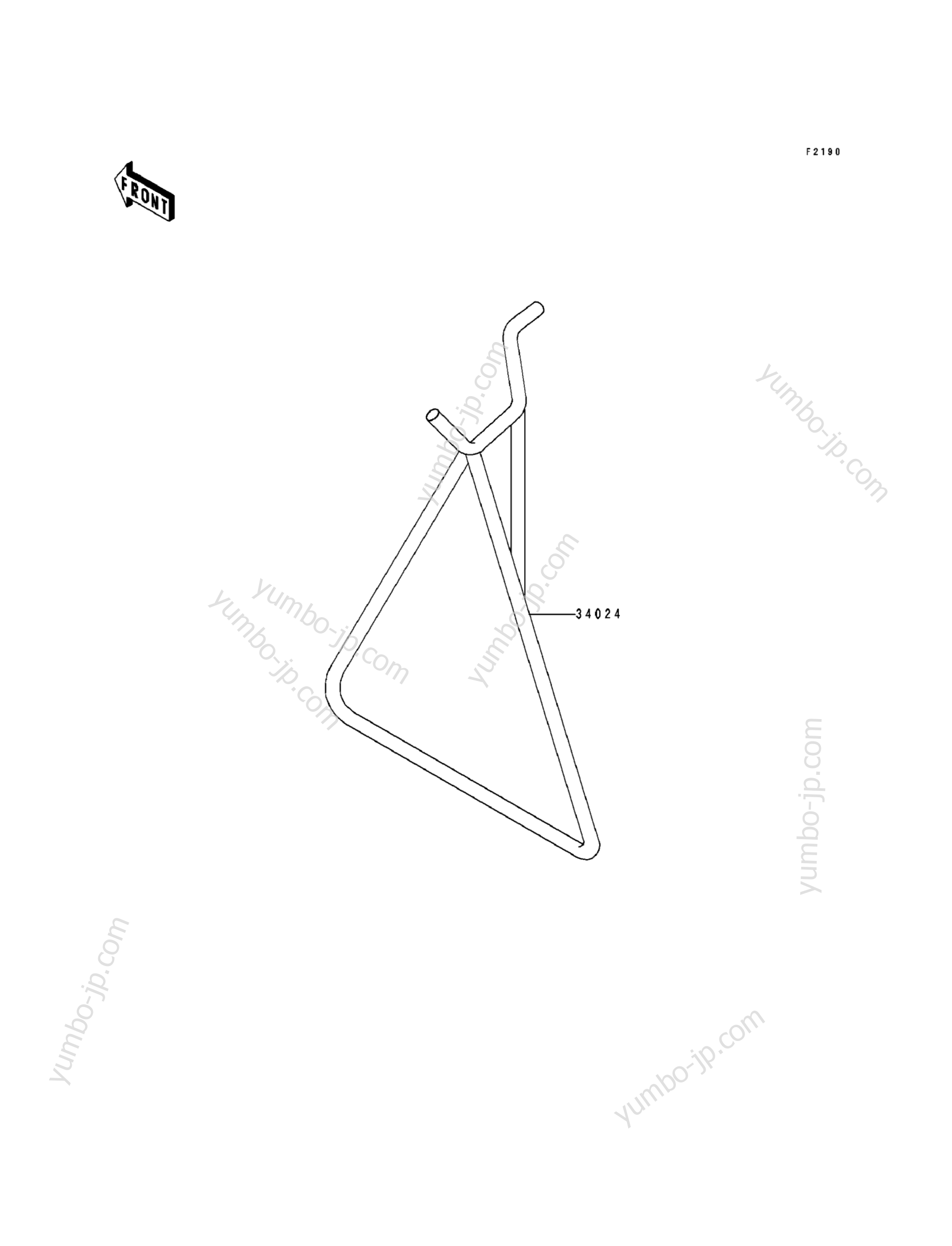 STAND for motorcycles KAWASAKI KX500 (KX500-E2) 1990 year