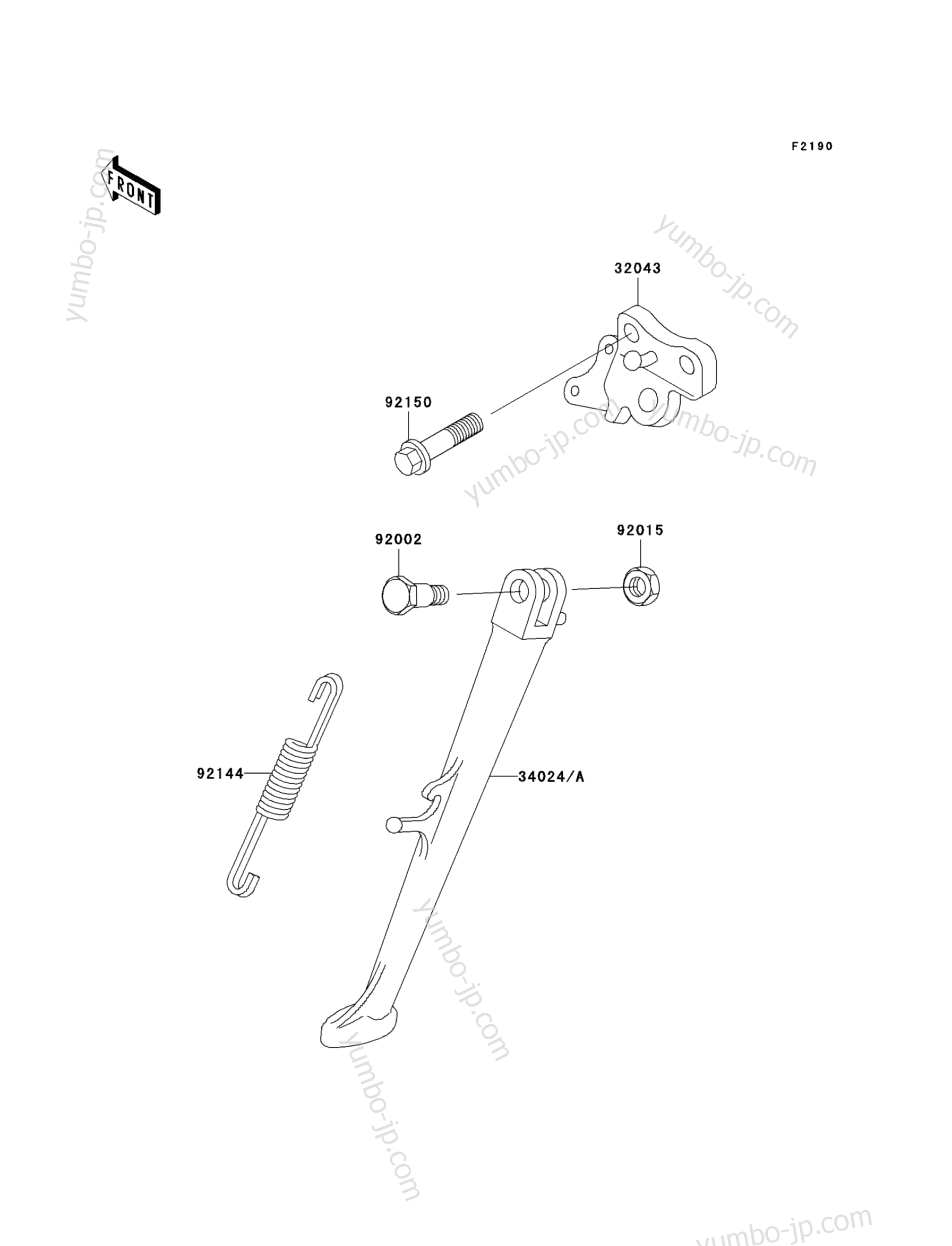 Stand(s) for motorcycles KAWASAKI NINJA ZX-7R (ZX750-P3) 1998 year