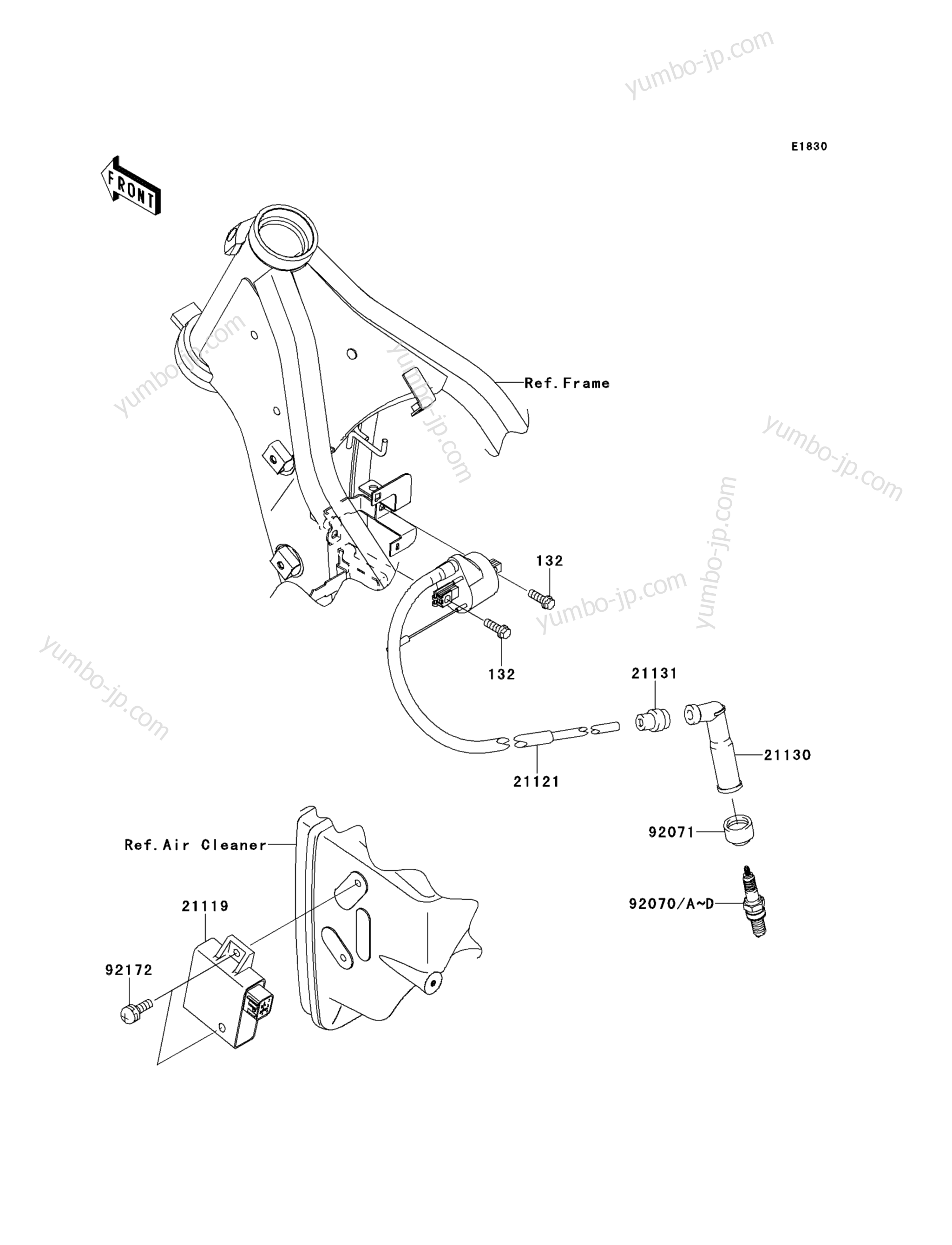 IGNITION SYSTEM for motorcycles KAWASAKI KLX250S (KLX250TEF) 2014 year