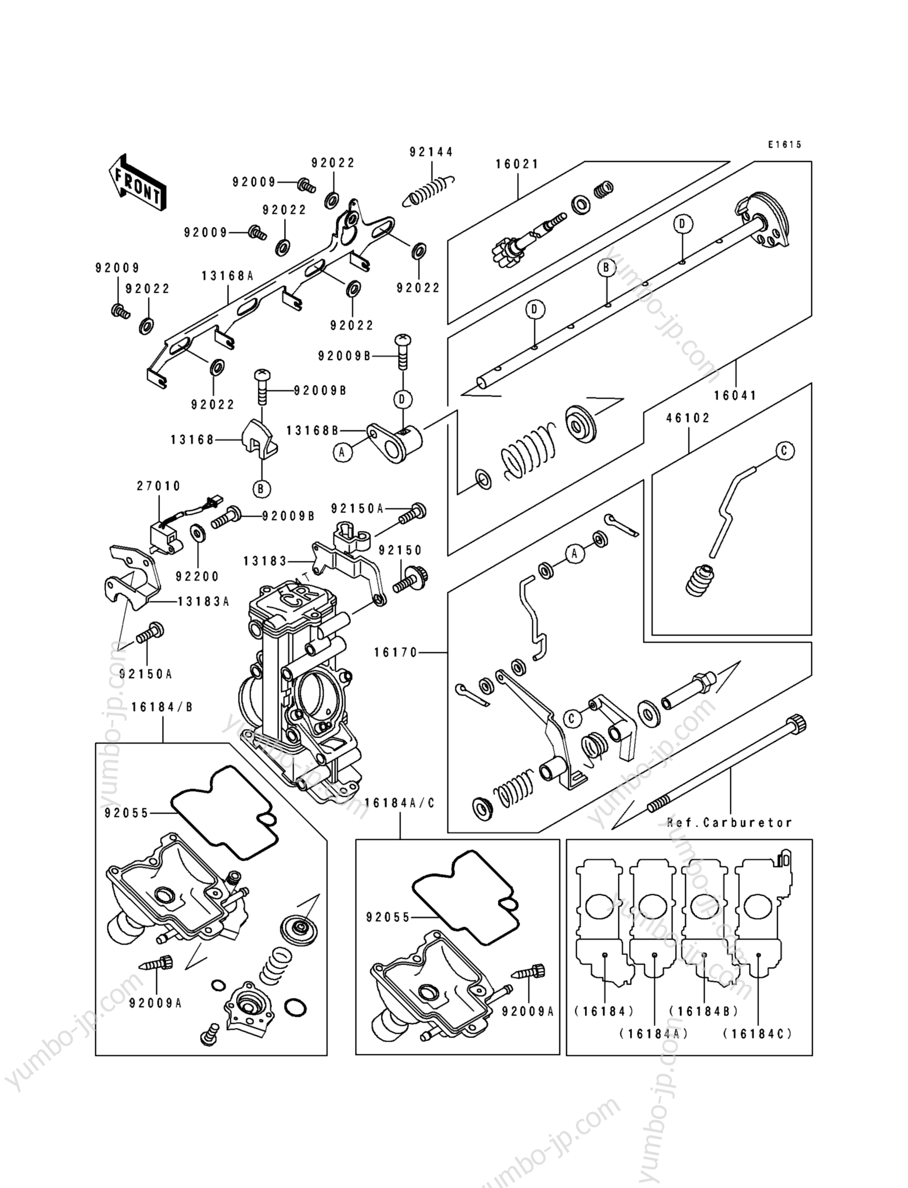 Accelerator Pump for motorcycles KAWASAKI NINJA ZX-7R (ZX750-M2) 1994 year