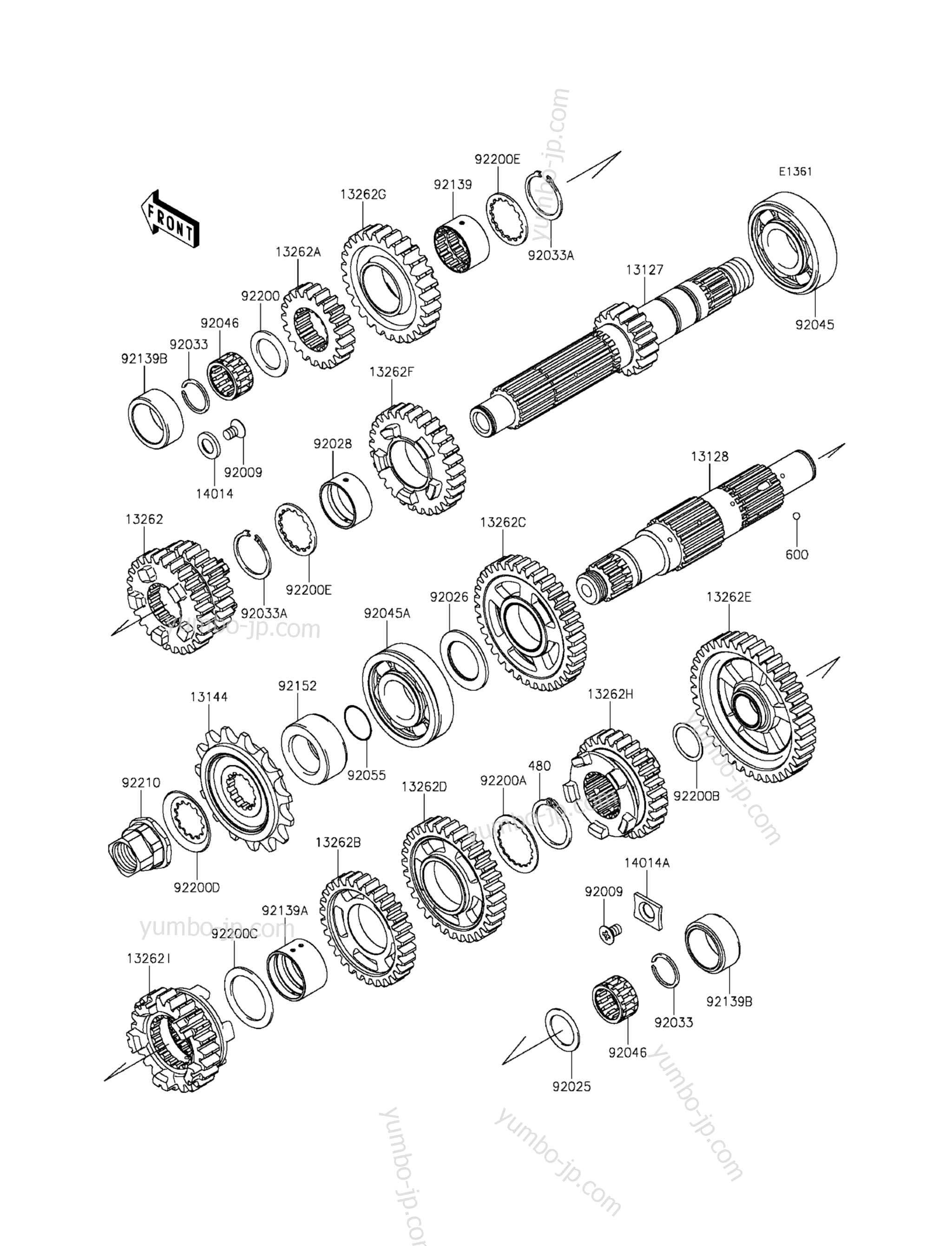 TRANSMISSION для мотоциклов KAWASAKI VULCAN S ABS (EN650BGFA) 2016 г.